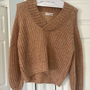 Anthropologie Orange Sweater